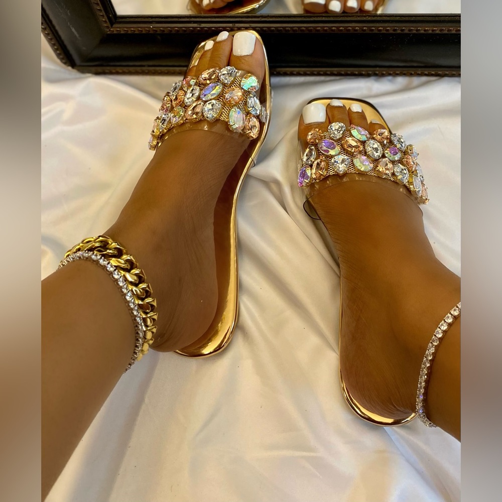 Emory❤️💜💛🧡Chunky Jewel Sandal